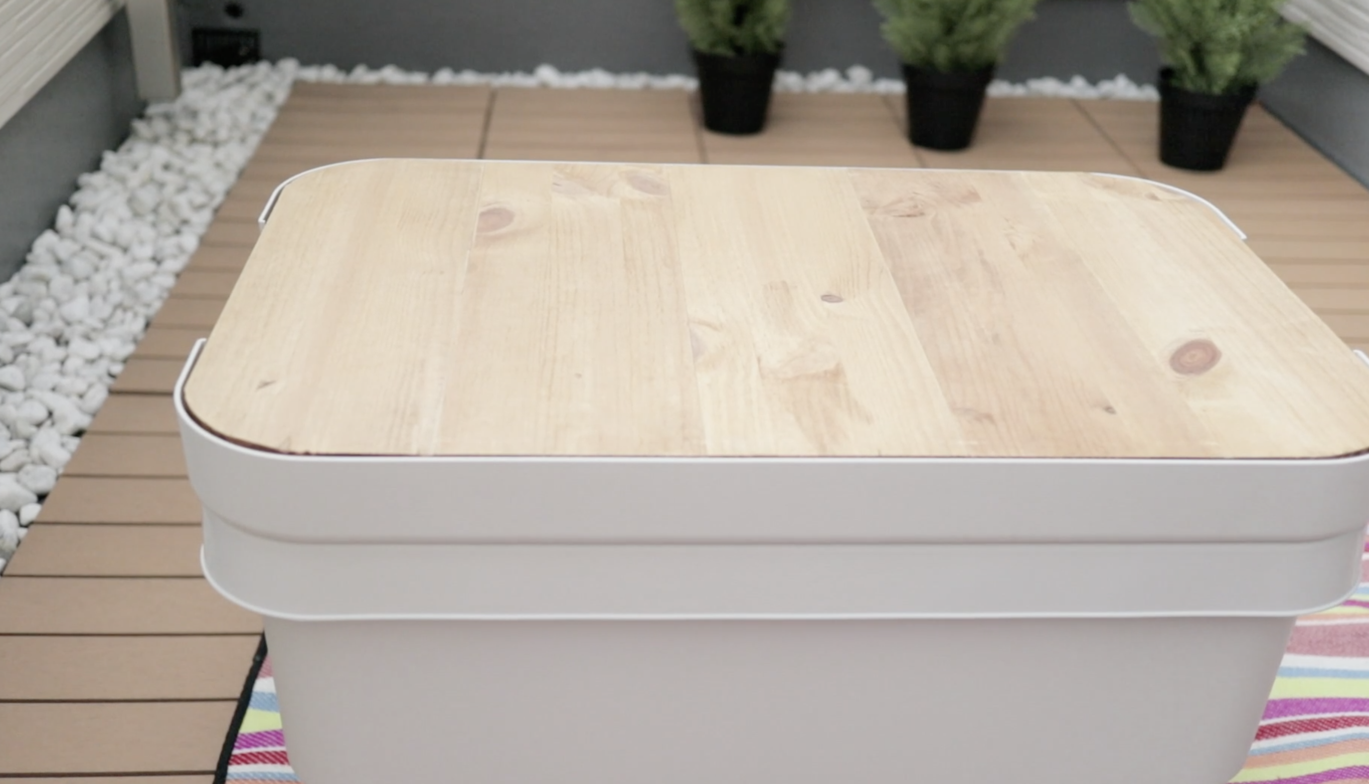 超目玉】 頑丈収納ボックス 大サイズ 天板 3枚組 オリジナル作製テーブル アウトドア